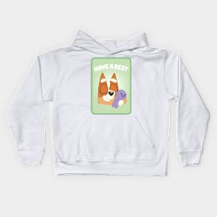 Bluey have a rest Kids Hoodie